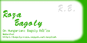 roza bagoly business card